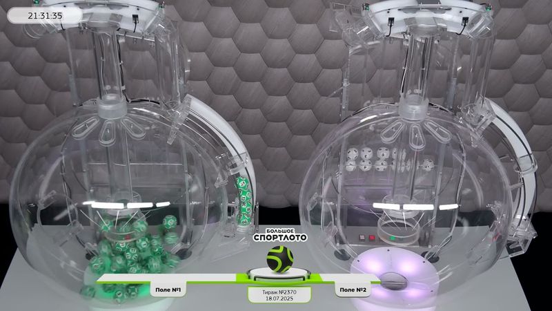 Столото представляет | Лотерея «Большое Спортлото». Тираж № 2370 от 18.07.2025 г.