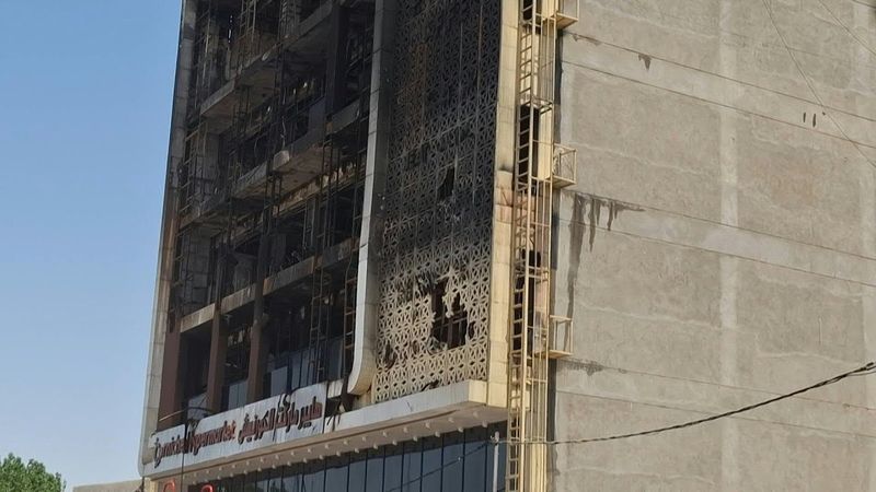 Aftermath of deadly shopping mall fire in eastern Iraq | AFP