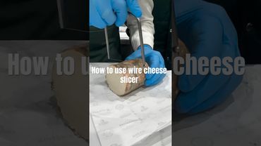 How to use wire cheese slicer #culinary #food #newchef #cooking #cheese  #cooking #mentor