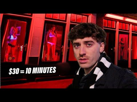 Walking Through Red Light District Amsterdam