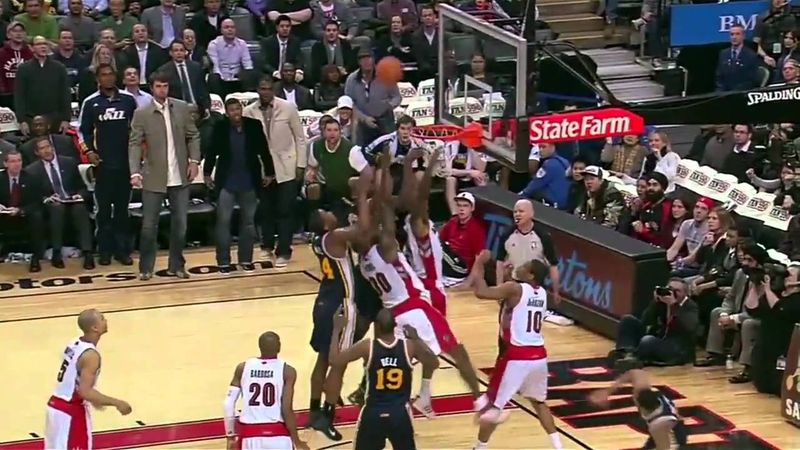 Al Jefferson game winning tip in vs. Raptors (Mar. 9, 2011)