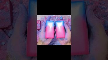 Two toned dyed Block #oddlysatisfying #crunchycrumbles #relax #satisfying #chalkasmr #gymchalkasmr