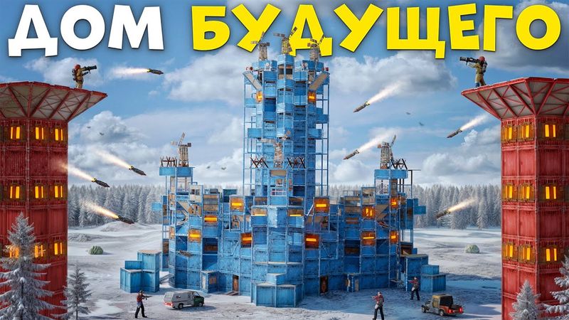 УМНЫЙ ДОМ! Самая ТЕХНОЛОГИЧНАЯ МЕТОДИКА  выживания ПРОТИВ 100 ЧЕЛОВЕК в Раст/Rust