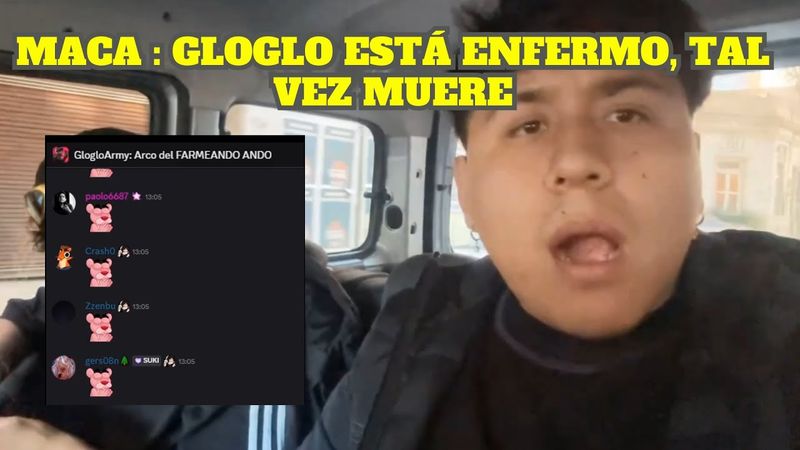 MACARIUS DICE QUE GLOGLO ESTÁ ENFERMO Y SU COMUNIDAD REZA EN DISCORD