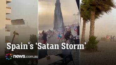 ‘Satan’s storm’ smashes Spain in wild footage