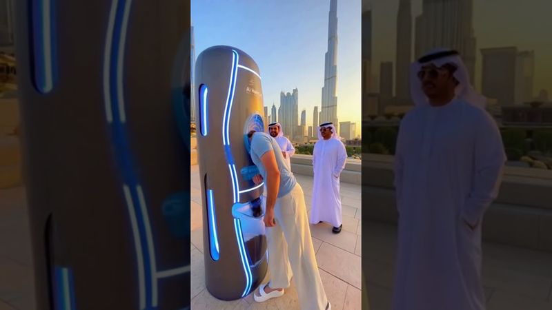 Dubai’s Newest AI Barber Pod Will Shock You 😲AI Haircut Machine 3.0 ✂️ Dubai’s Future Is Here!