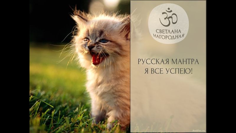 Русская Мантра - Я ВСЕ УСПЕЮ!