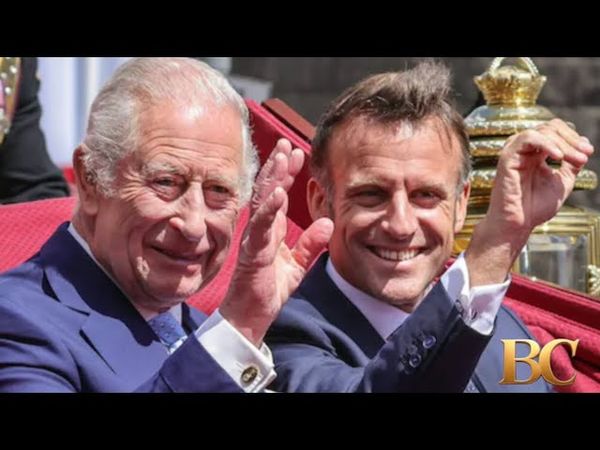 French president greeted by King Charles as state visit begins