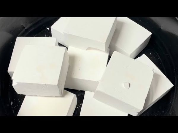 White Fresh Chalk in Black Bowl