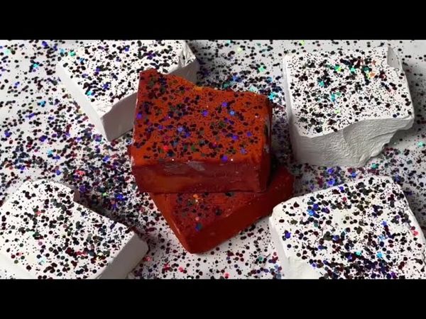 Orange Dyed & Plain Fresh Chalk with Glitter