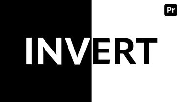Create an Easy Text & Background Invert Effect Premiere Pro Tutorial