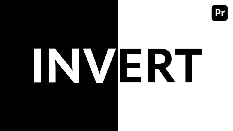 Create an Easy Text & Background Invert Effect Premiere Pro Tutorial