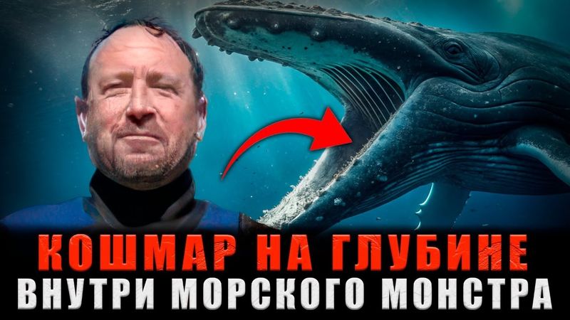 ПРОГЛОЧЕН ЖИВЬЕМ: 30 секунд в пасти кита и невероятное спасение дайвера