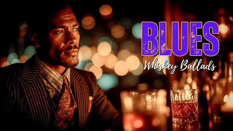 Lonely Night Blues - Soulful Slow Blues Music with Whiskey