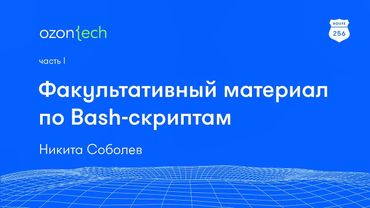 Route 256 | Факультативный материал по Bash-скриптам