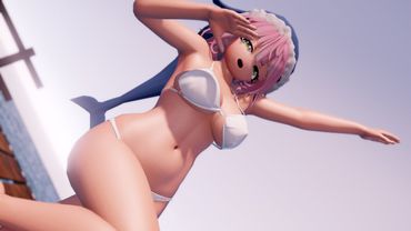 【東方MMD】悪ノリみよいちゃんで　【クジラッキーは、しクジラない！】