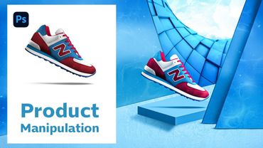 Product Manipulation in Photoshop | Shoes Sport Advertising | Poster Design Tutorial
