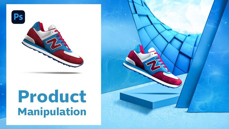 Product Manipulation in Photoshop | Shoes Sport Advertising | Poster Design Tutorial