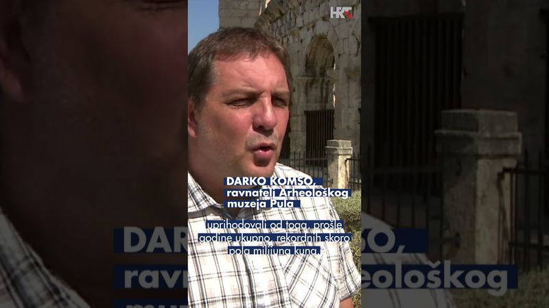 Pulska Arena- rimski amfiteatar iz 1. stoljeća popularan među turistima. #HRTDnevnik#pula #arenapula