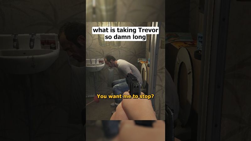 Trevor was taking care of business #shorts