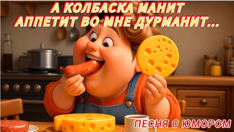 А колбаска манит, манит — аппетит во мне дурманит! Весёлая песня для компании 2025 🤣🍻