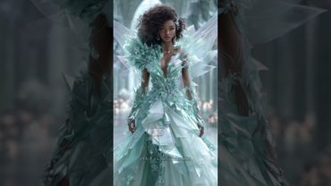 Iridescent Crystals Fashion Runway Show