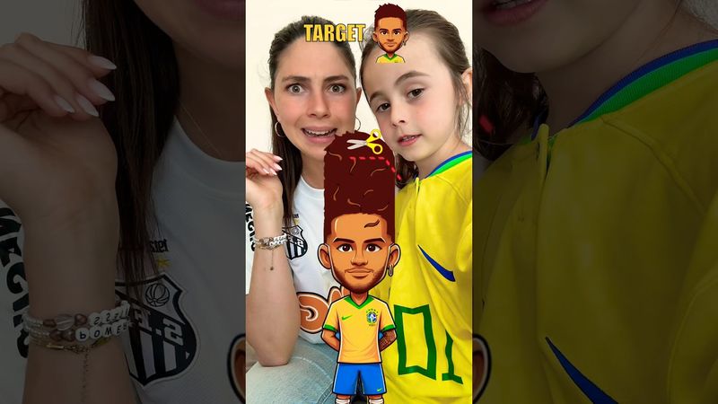 چالش مدل موی بی‌نقص نیمار 🙈✂️