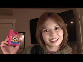 ASMR | Bubble Gum🧼 (chewing, whispers, mouth sounds, blowing bubbles)