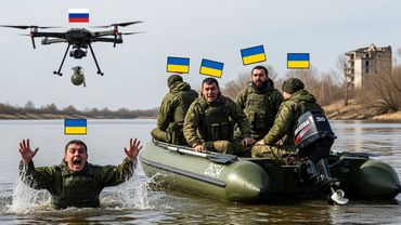 Российский беспилотник нанес удар по украинским катерам