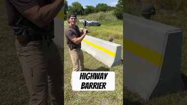 Concrete Highway Barrier vs 50 Cal Sniper Rifle