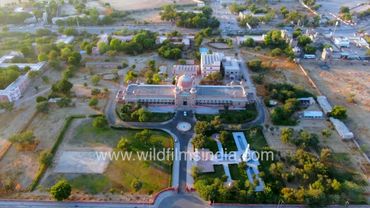 Sardul Sadan-Technology Museum in Bikaner Rajasthan aerial view