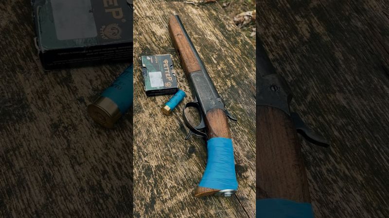 Криминальный обрез ружья🤯😱 #оружие #сельскаяжизнь