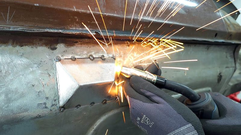 repair damage indent passenger floor