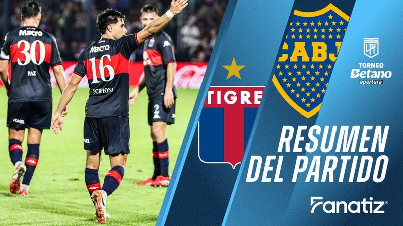 Tigre 1 vs. Boca Juniors 1 - Resumen del Partido | #torneoapertura2025