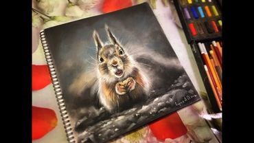 Прямой эфир-урок "Белка пастелью"