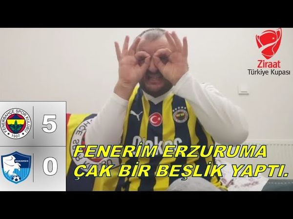 KADIKÖY'DE BEŞLİK! - Fenerbahçe 5-0 Erzurumspor (Tepki) #ziraattürkiyekupası #keşfet
