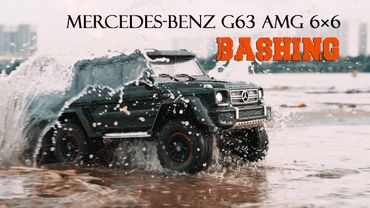 E3S-RC CAR Mercedes Benz G63 AMG 6×6 TRAXXAS TRX-6 / Bashing on the Coast!