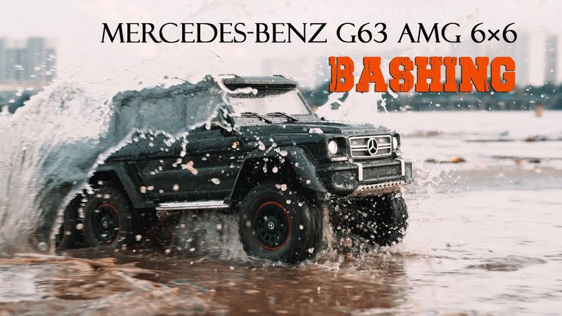E3S-RC CAR Mercedes Benz G63 AMG 6×6 TRAXXAS TRX-6 / Bashing on the Coast!