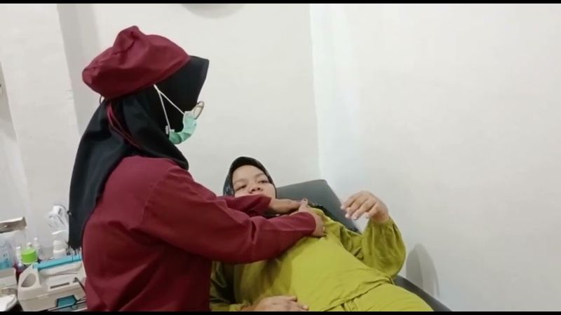 Ujian praktek Antenatal Care(ANC) 🤰#Bidan Jana🥰 DiPMB Arbaiyah S.Tr.keb😍#Delihusada Deli tua medan#