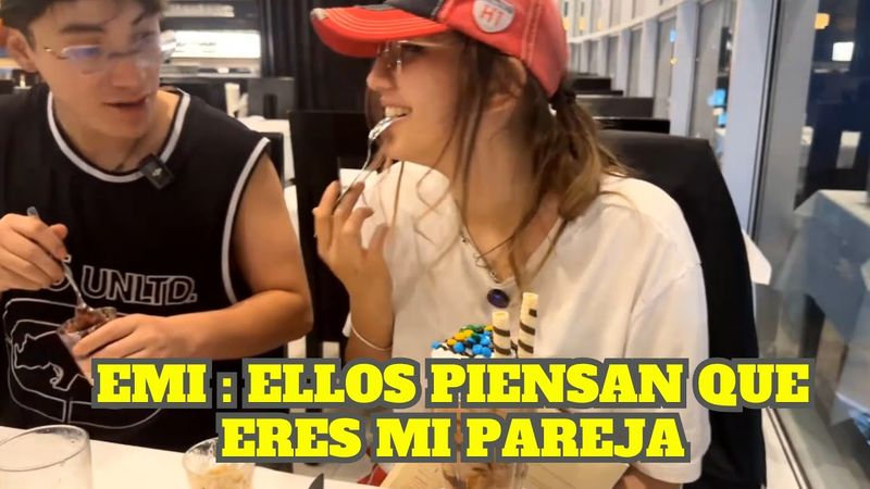 LOS MESEROS CREEN QUE GLOGLO ES LA PAREJA DE EMI