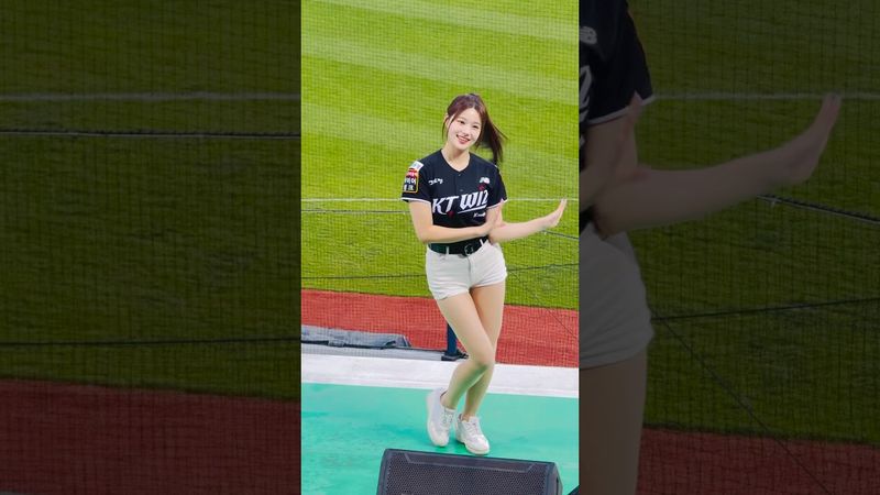 놀라는 것도 예쁨  #이예빈 #이예빈치어리더#ktwiz #kt위즈 #kt위즈치어리더