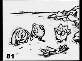 Смешарики. Скамейка (рабочие материалы, аниматик)