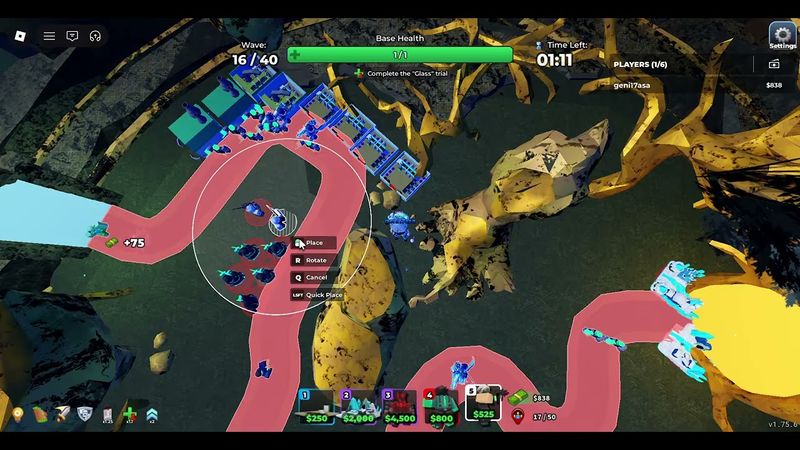 SOLO Glass Challenge Trial TRIUMPH [Tower Defense Simulator | TDS]