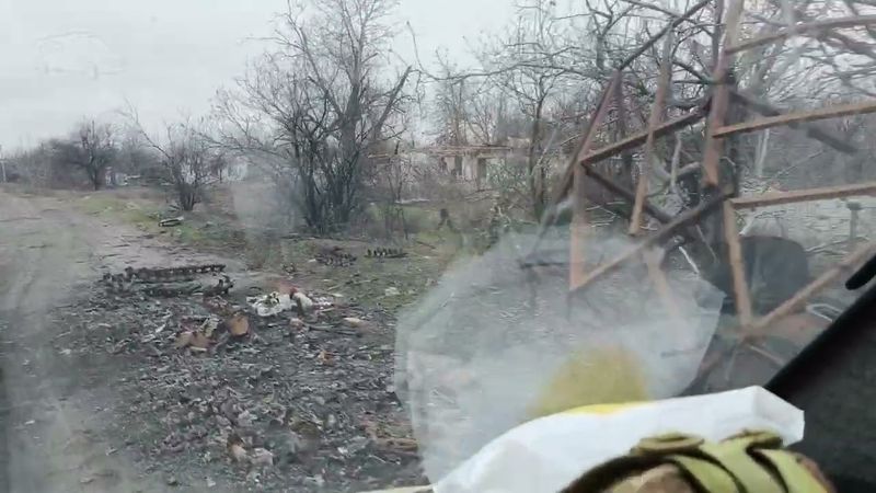 дорога с Марьинки через Красногоровку