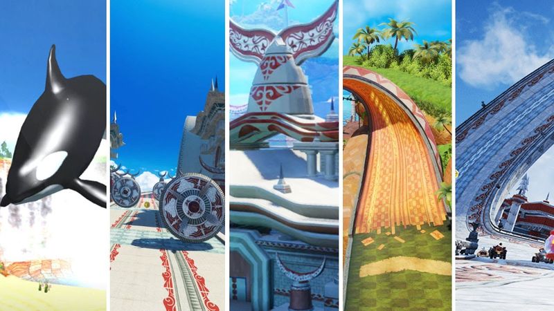 Sonic Racing Games - All Seaside Hill Tracks (2010 - 2025) 4K