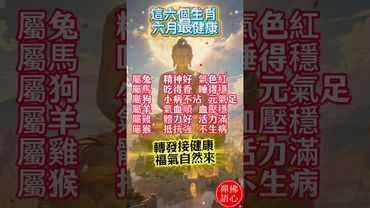 【這六個生肖 六月最健康】轉發接健康 福氣自然來 #生肖 #十二生肖 #運勢 #生肖運勢 #玄學 #風水 #命理 #shorts #人生感悟 #易经 #生肖命理 #正能量 #国学文化