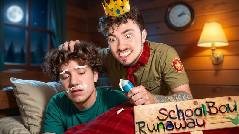 УСТРАИВАЮ КОРОЛЕВСКУЮ НОЧЬ В ЛАГЕРЕ ЗЛЫХ РОДИТЕЛЕЙ В SCHOOLBOY RUNAWAY В МАЙНКРАФТ!