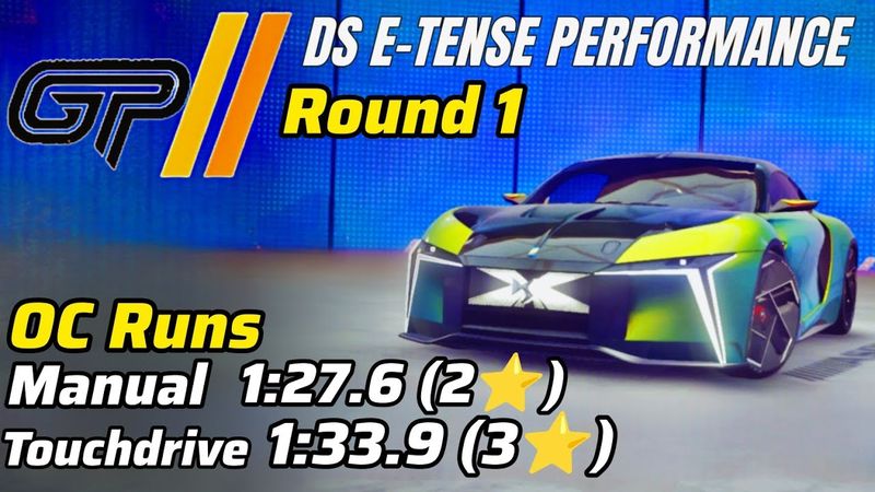 Asphalt 9 Unite DS E-TENSE PERFORMANCE Gran Premio Round 1 • 3⭐ TOUCH DRIVE 2⭐ Manual OC Runs