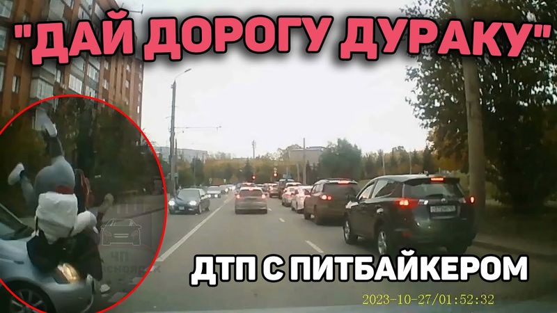 Автоподборка "Дай Дорогу Дураку"🏍️ДТП С Питбайкером#435