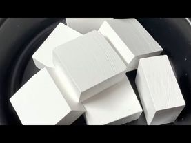 Black Bowl of Plain Fresh Chalk